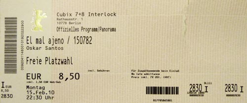 Ticket El mal ajeno